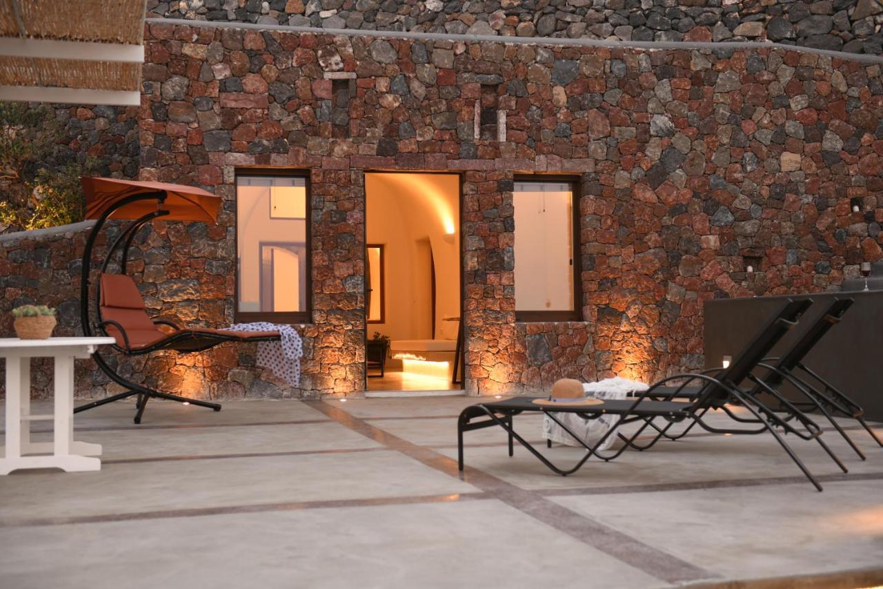 Luxe Efis Home Sea View 4 Villas & 4 Prive Jacuzzi Imerovigli  Bagian luar foto