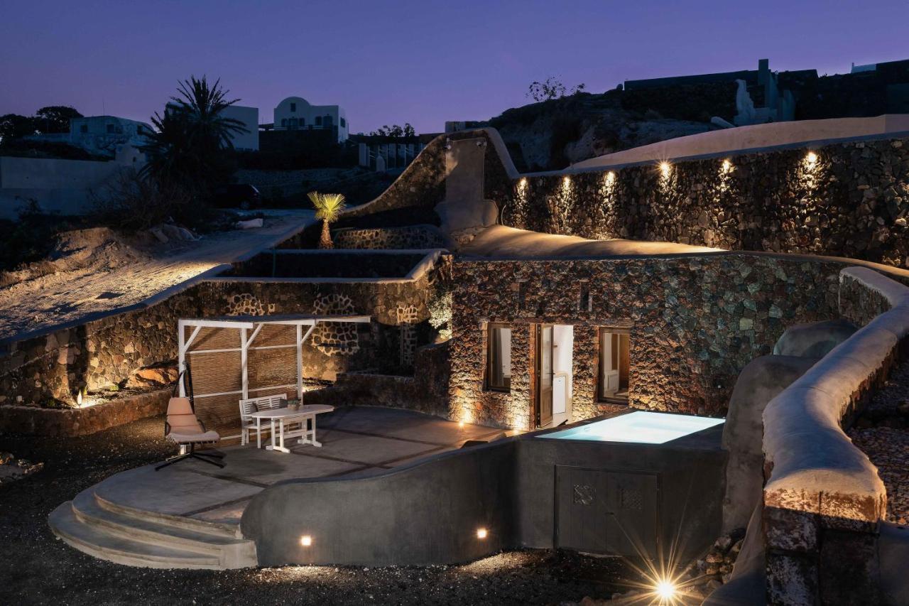 Luxe Efis Home Sea View 4 Villas & 4 Prive Jacuzzi Imerovigli  Bagian luar foto